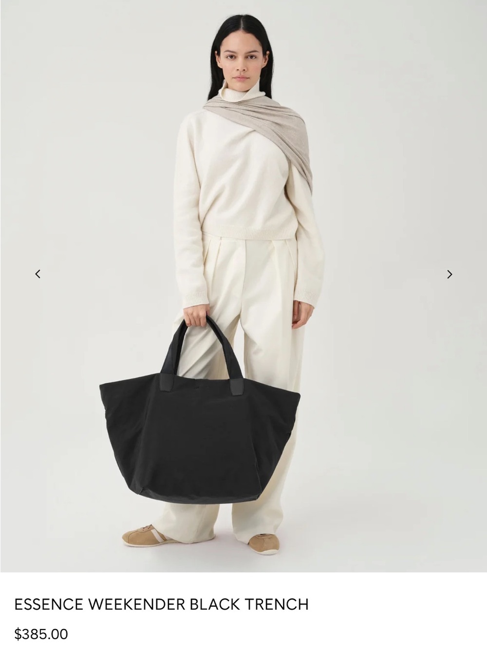 Weekender Tote in Black - Picture 2 of 5